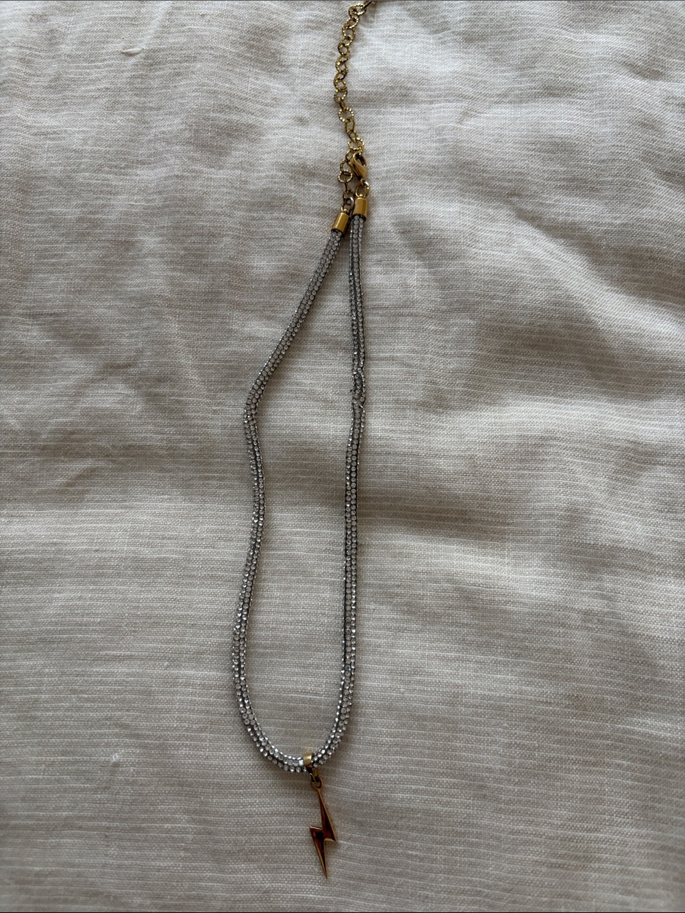 Gold Lightning Bolt Pendant Necklace - Women Jewelry